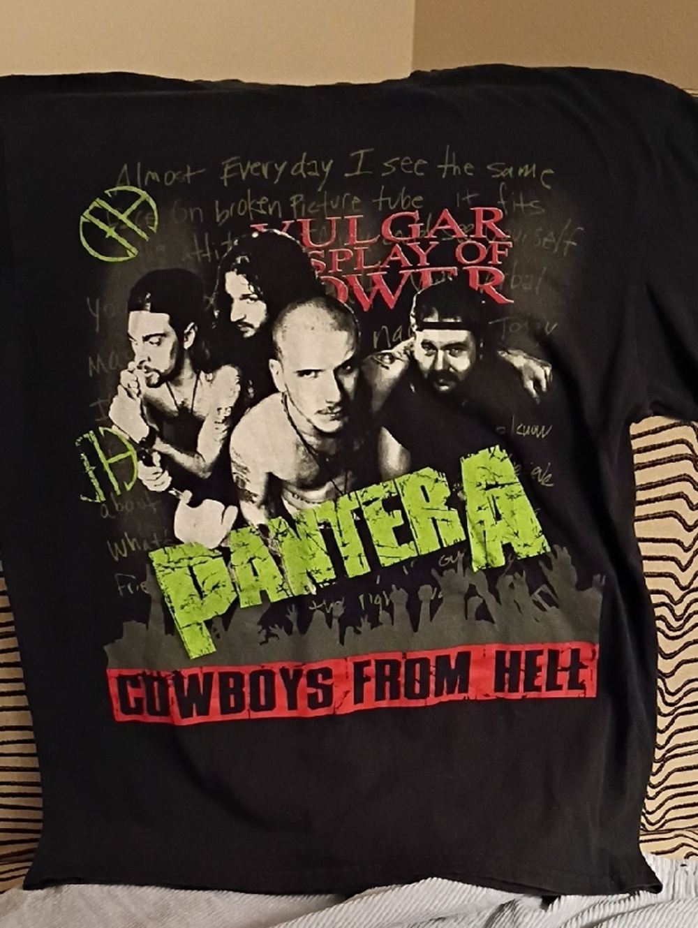 Pantera Vintage Cowboys From Hell  Front Graphic Only No Back Hit.....